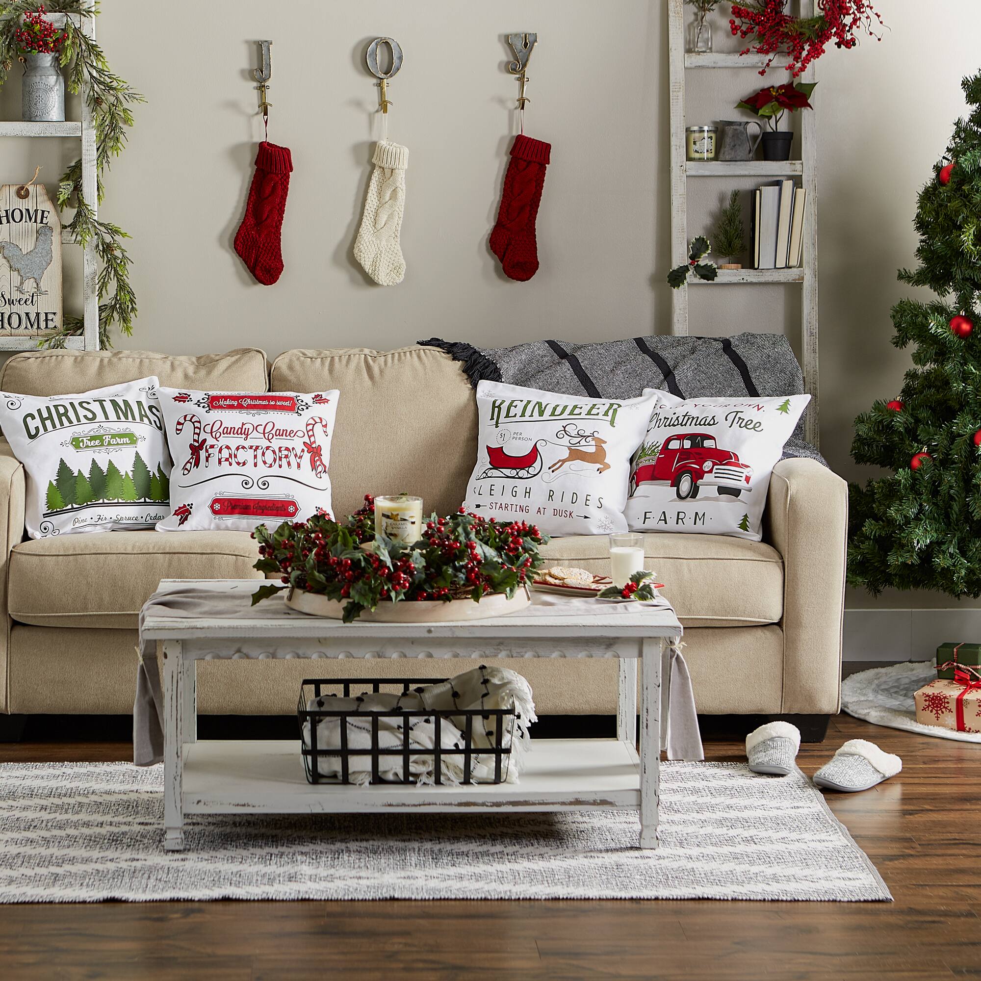 DII® Christmas Prints Pillow Cover Set